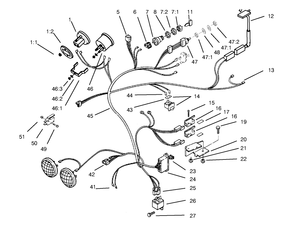 416-8e Wire Harness Attachment & Component-S