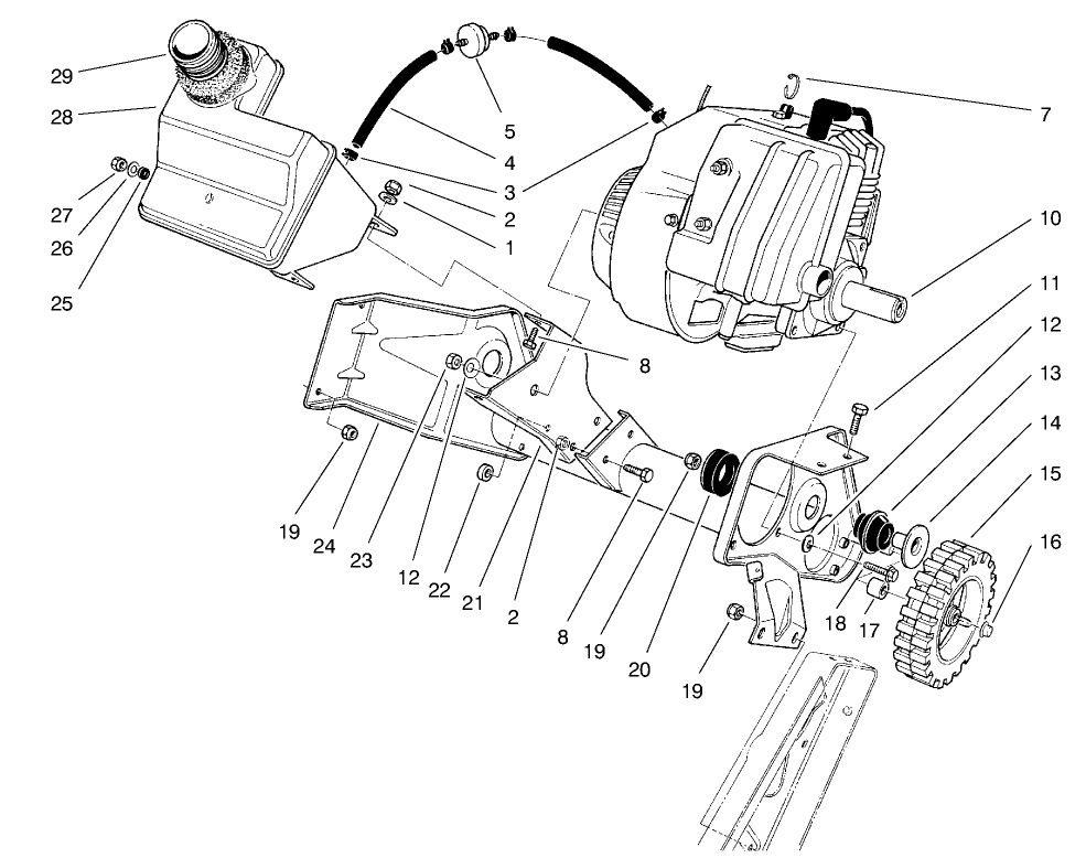 Engine & Main Frame Assembly