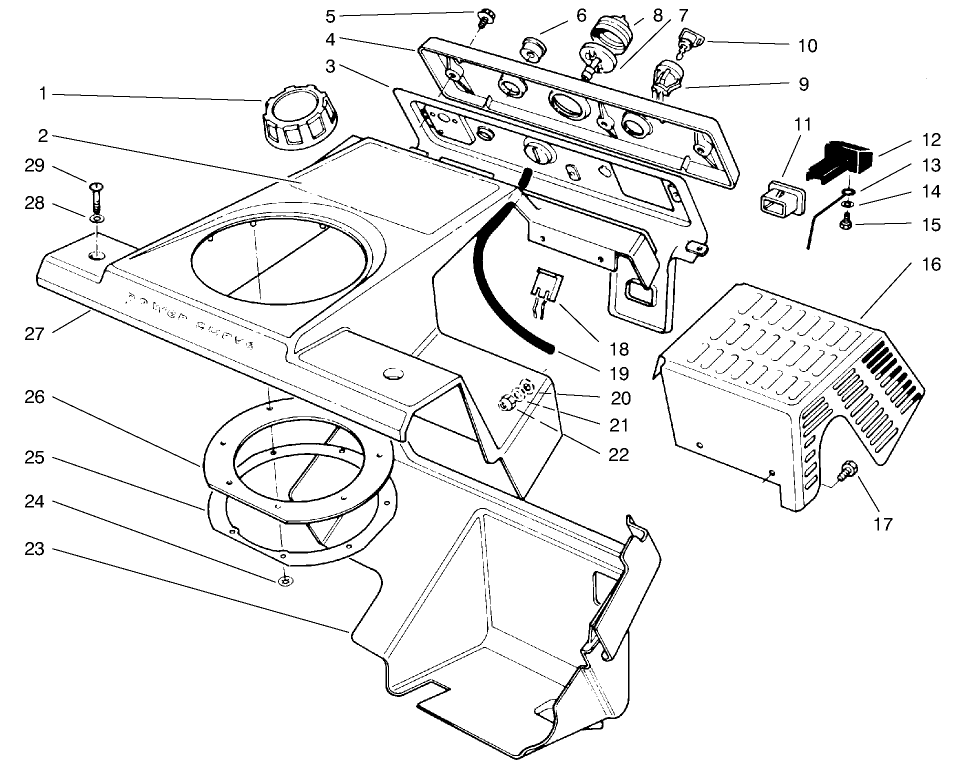 Control Panel & Shrouding Assembly
