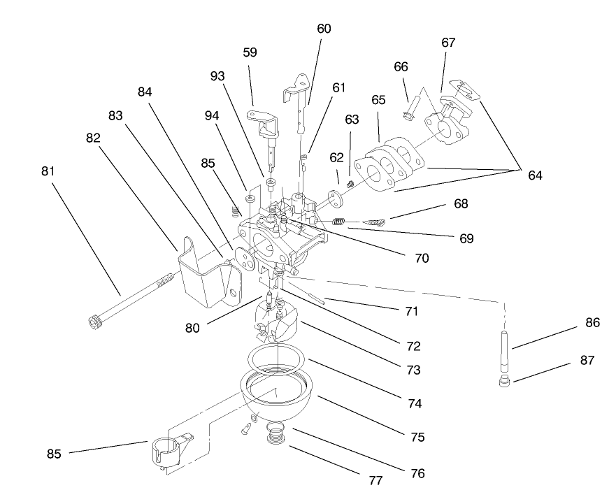 Engine Assembly (continued) Model No. 47pt6-4