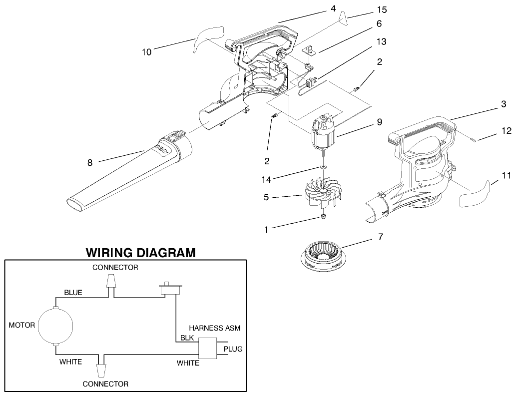 Power Sweep Blower Assembly