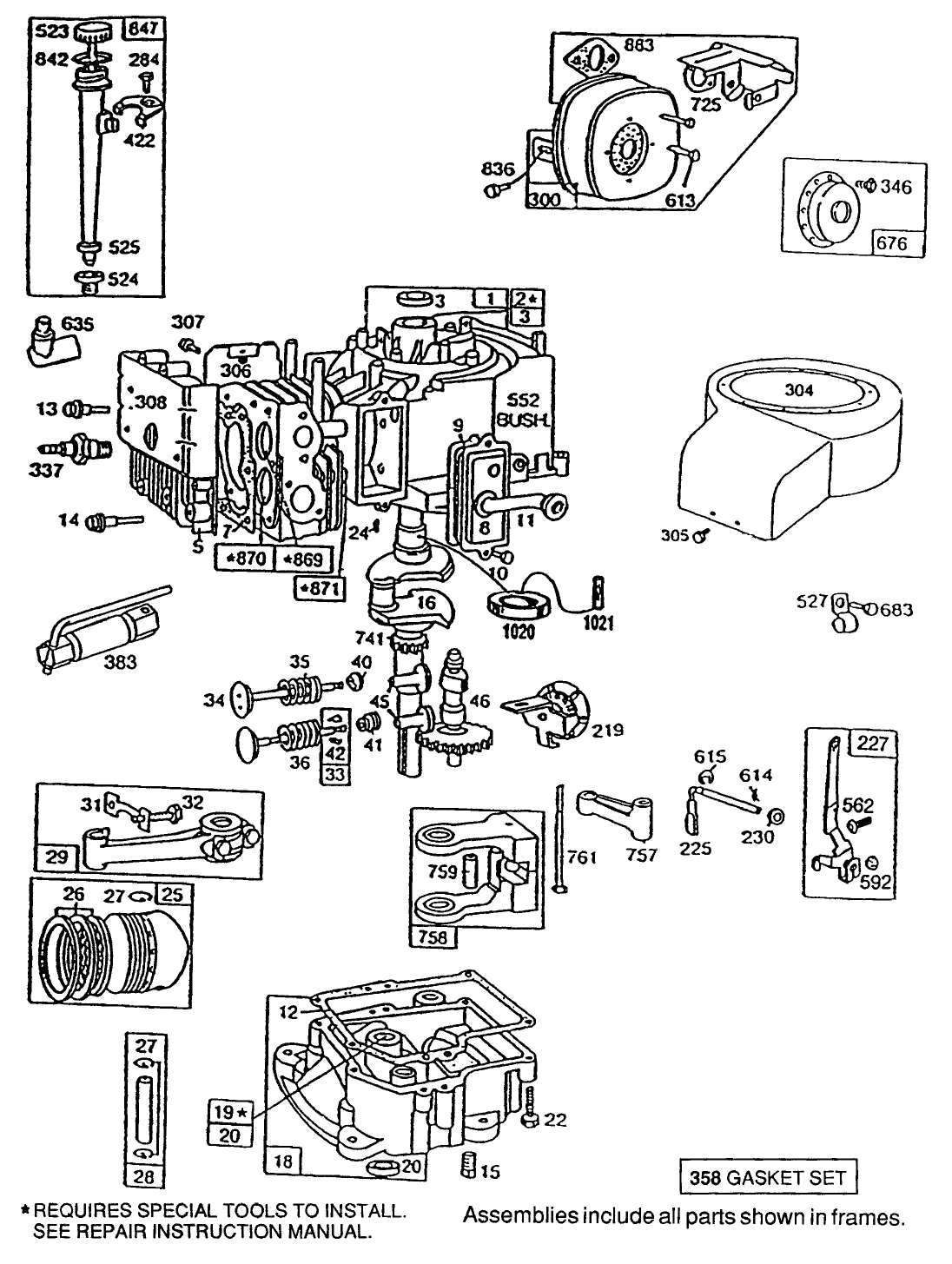Briggs & Stratton Model No. 195707-0121-01