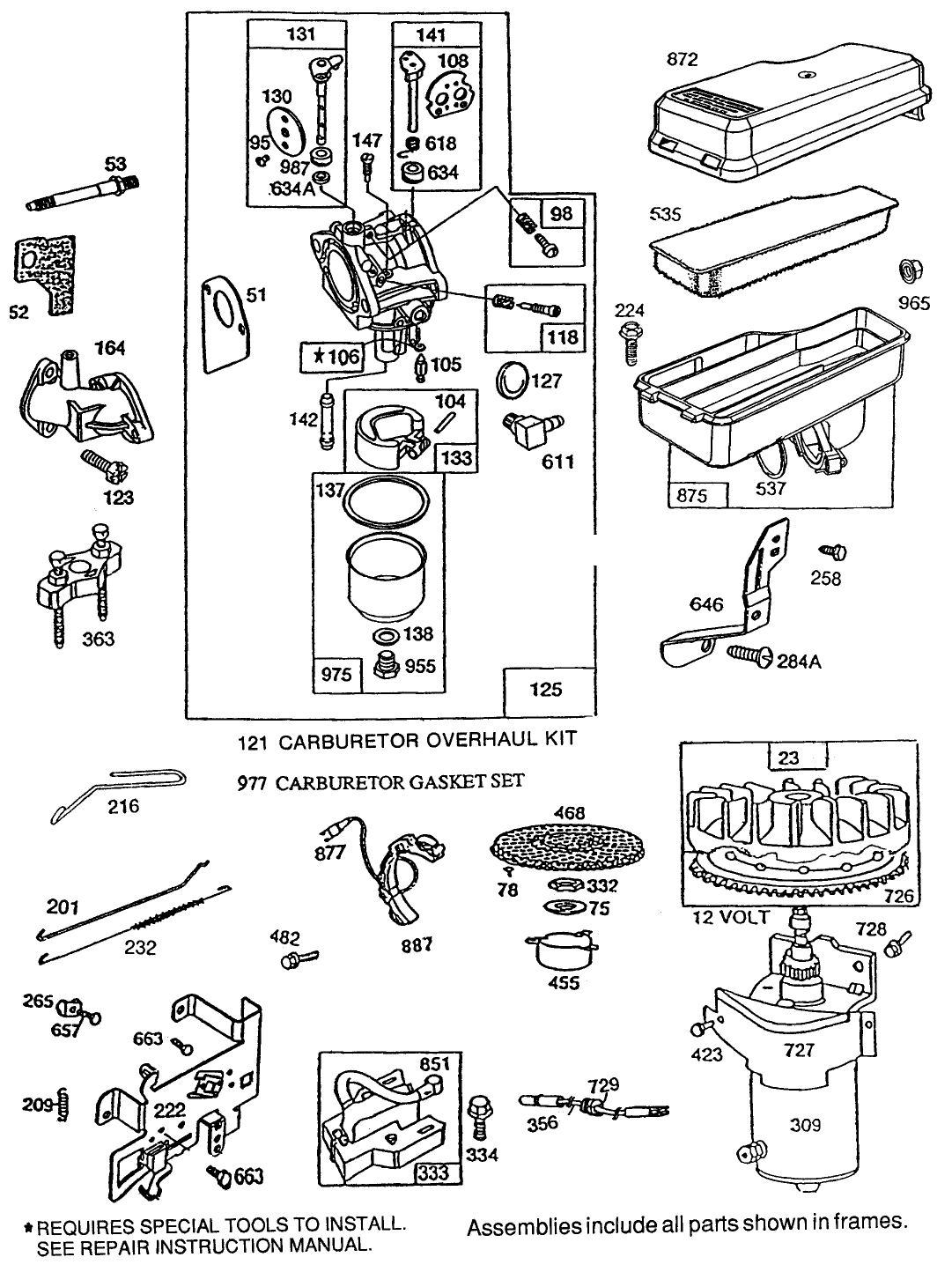 Briggs & Stratton Model No. 195707-0121-01
