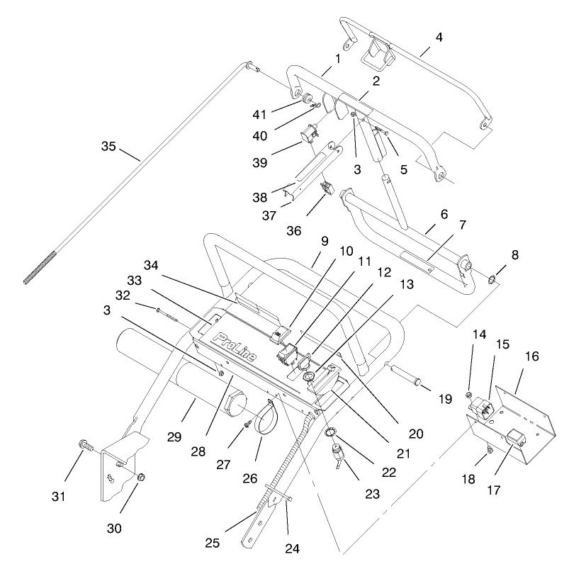Handle & Control Panel Assembly