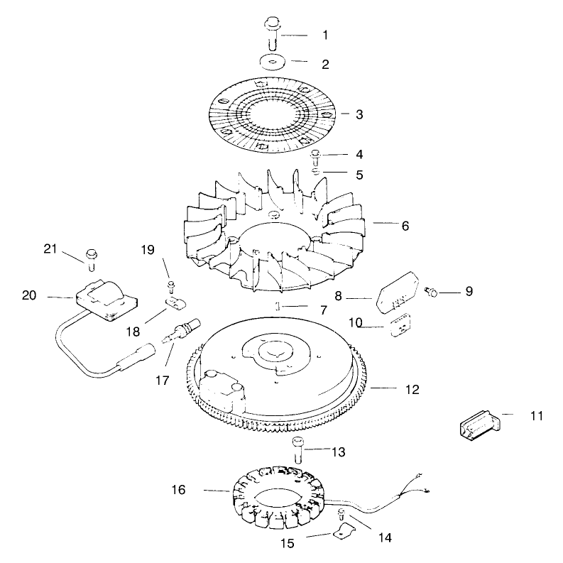 Ignition/electrical Engine Kohler Model No. Cv14s-1429