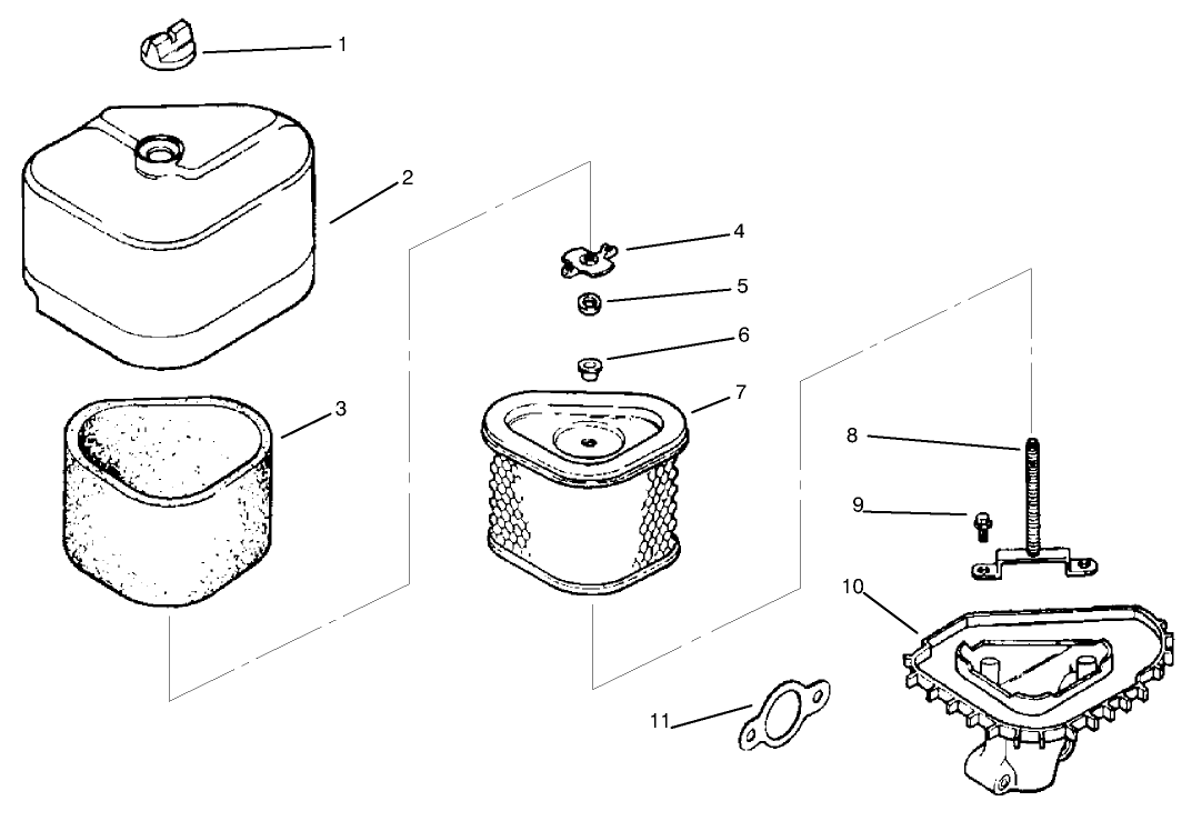 Air Cleaner Engine Kohler Model No. Cv14s-1429