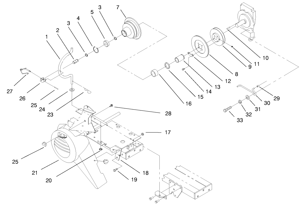 Pto Clutch, Cover And Belt Guides