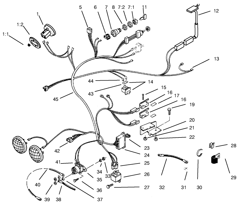 312-8 Wire Harness Attachment & Component-S