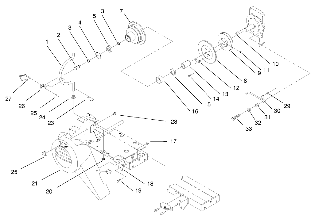 Pto Clutch, Cover And Belt Guides