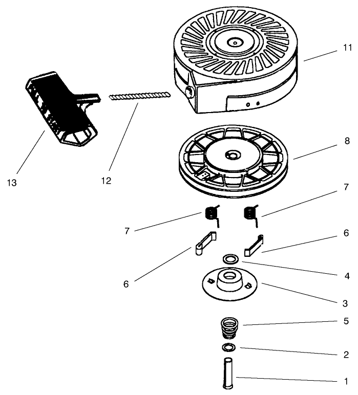 Recoil Starter Assembly No. 590712