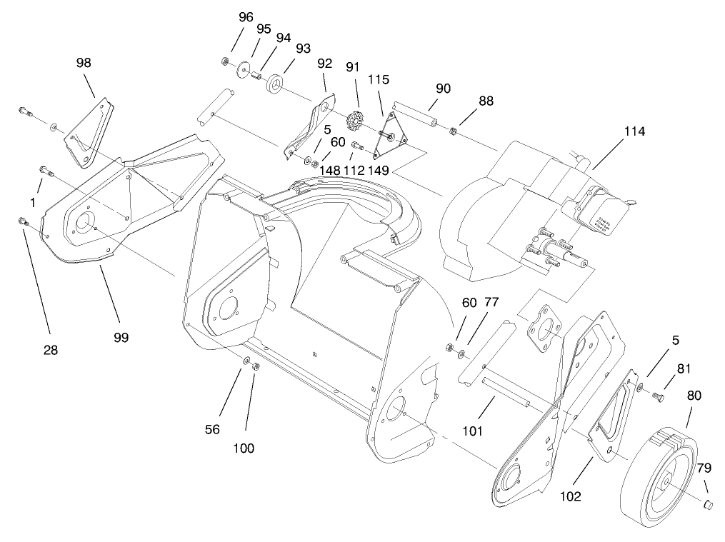 Engine & Wheel Assembly