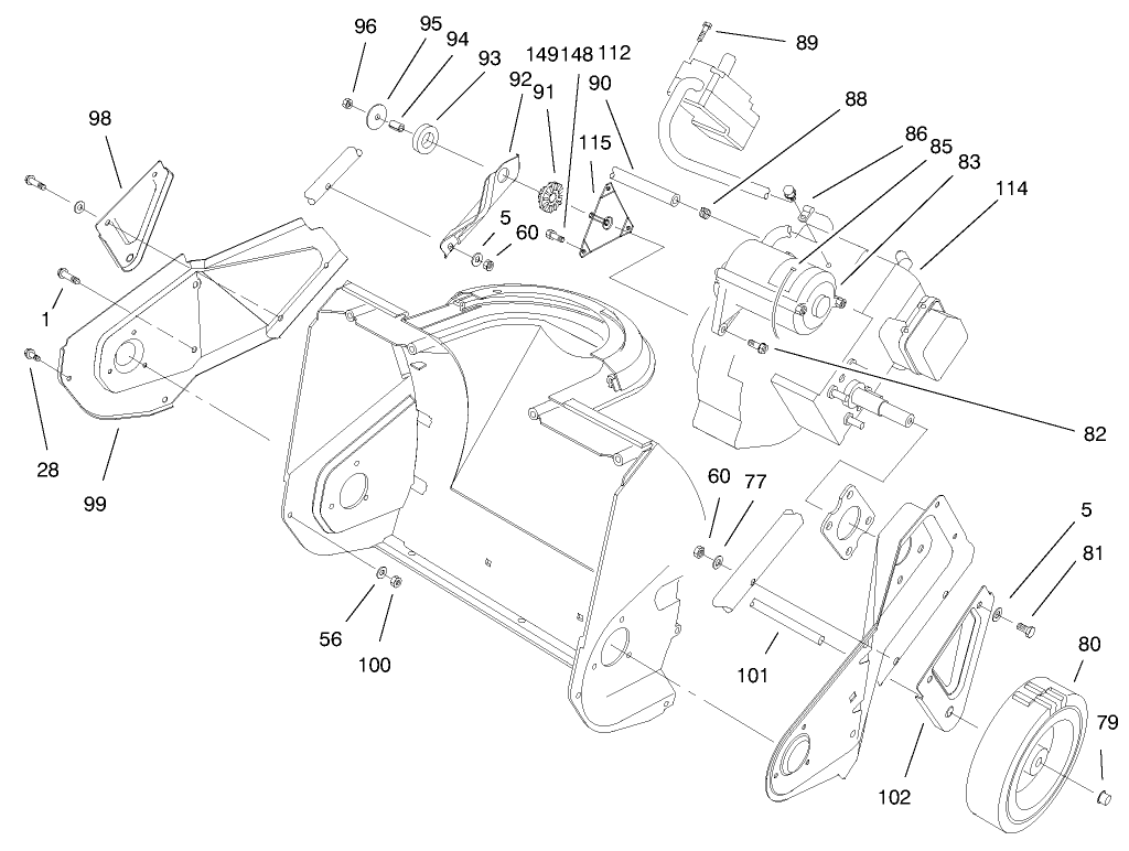 Engine & Wheel Assembly