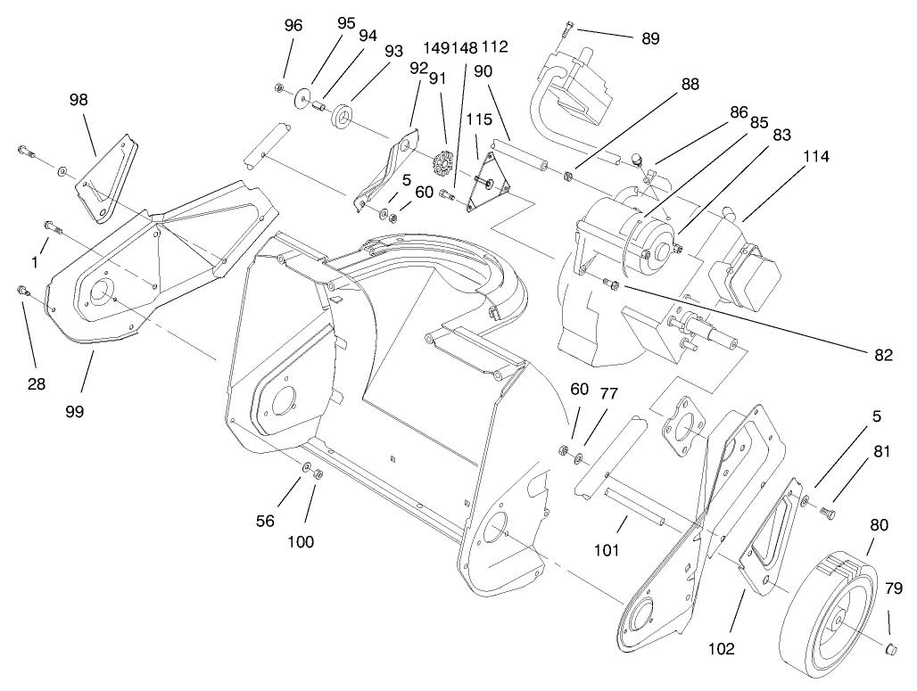 Engine & Wheel Assembly