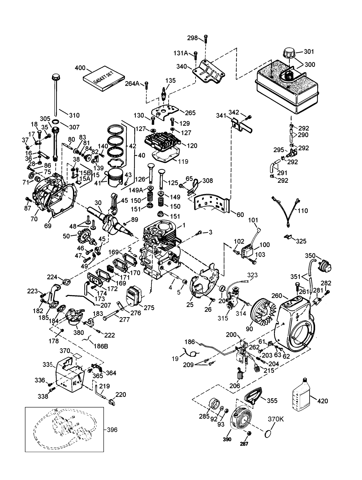 Engine Tecumseh Model Hmsk80-155386u (cont.)