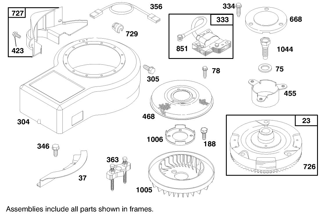 Engine Briggs & Stratton Model 283707-0156-01