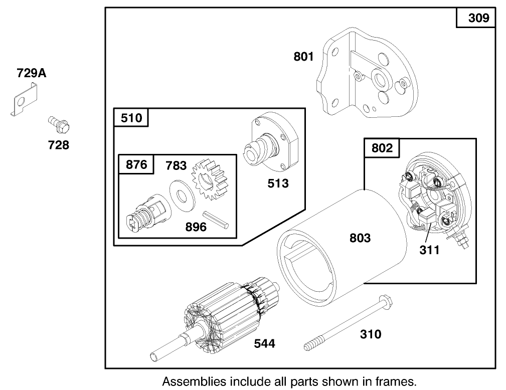 Engine Briggs & Stratton Model 283707-0156-01