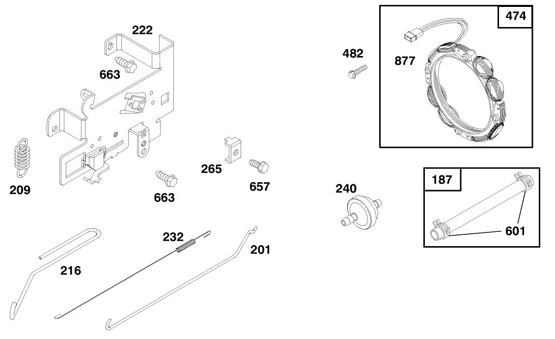 Engine Briggs & Stratton Model 282707-0119-01