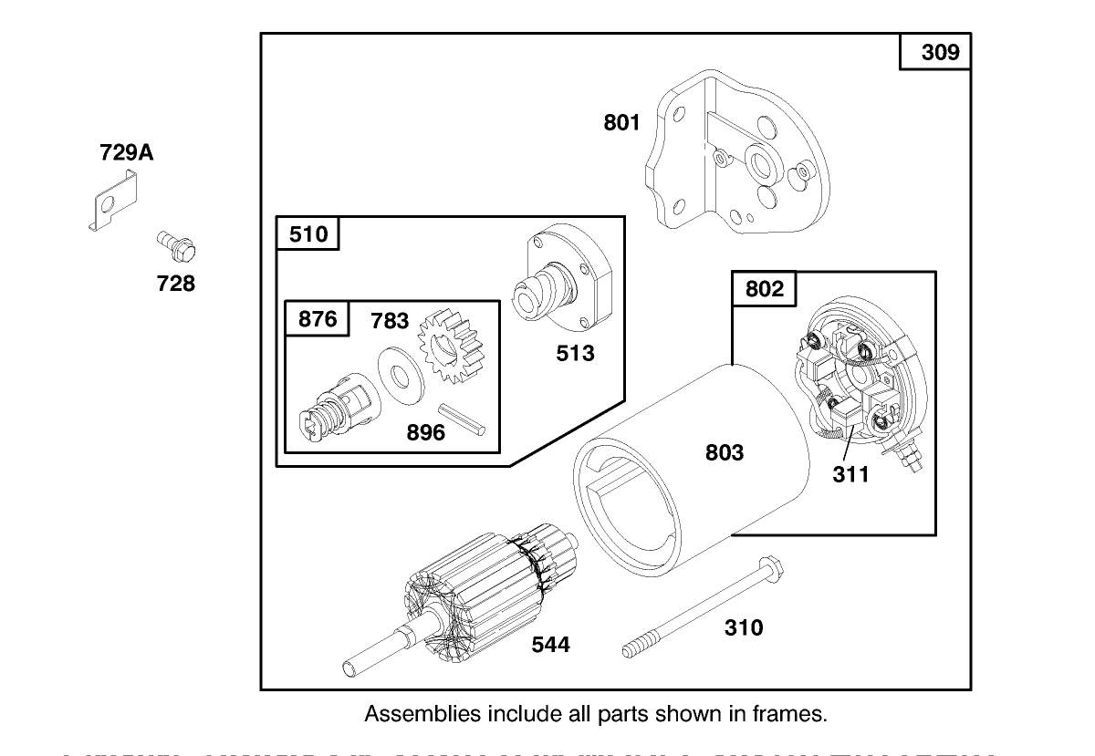 Engine Briggs & Stratton Model 282707-0119-01