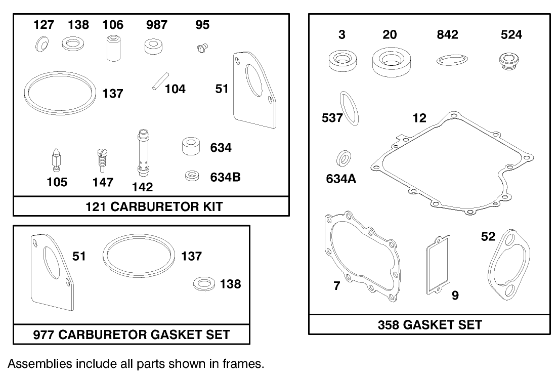 Engine Briggs & Stratton Model 282707-0119-01