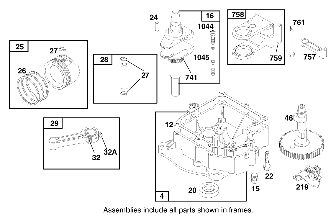 Engine Briggs & Stratton Model 28n707-0631-A1