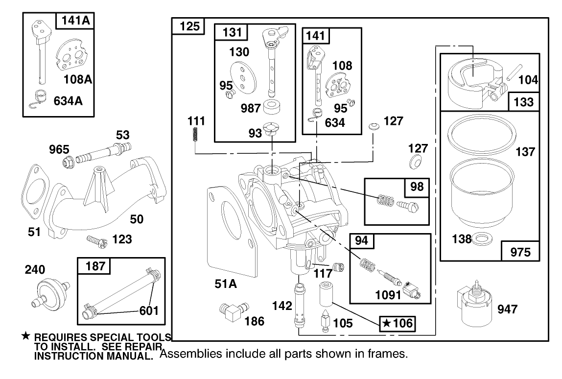 Engine Briggs & Stratton Model 28n707-0631-A1