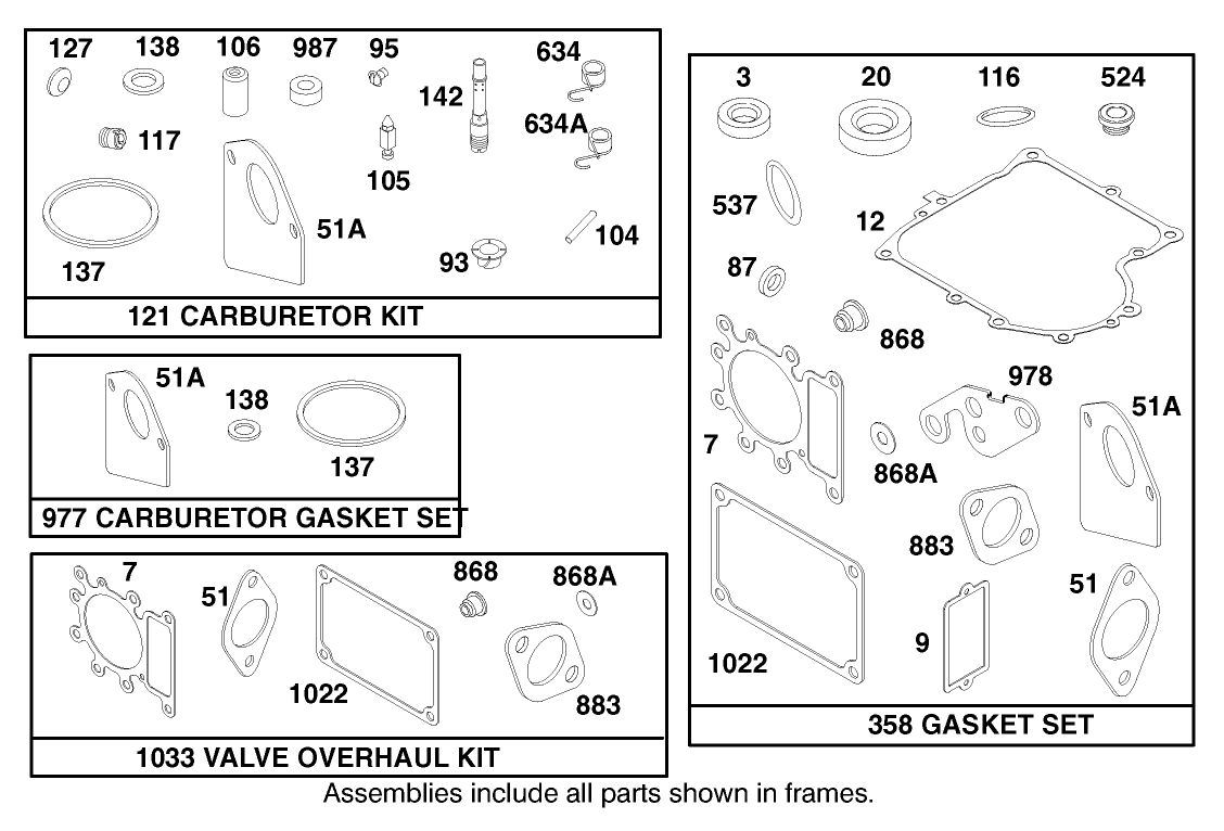 Engine Briggs & Stratton Model 28n707-0631-A1
