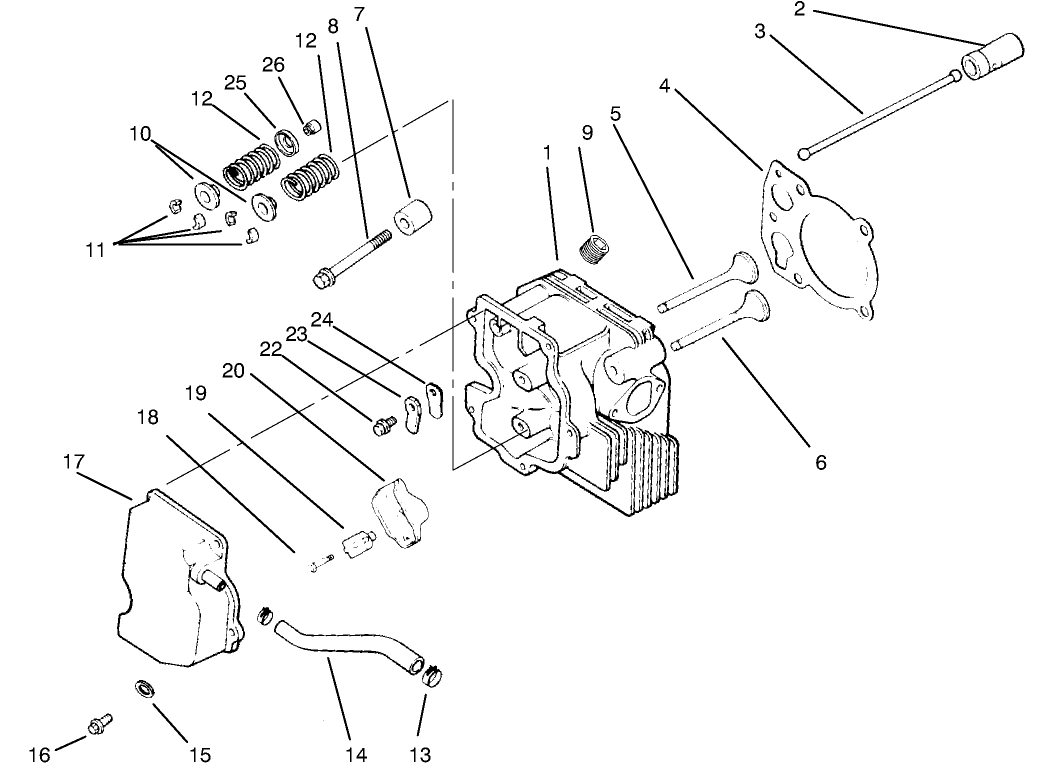 Cylinder Head/valve/breather-Kohler