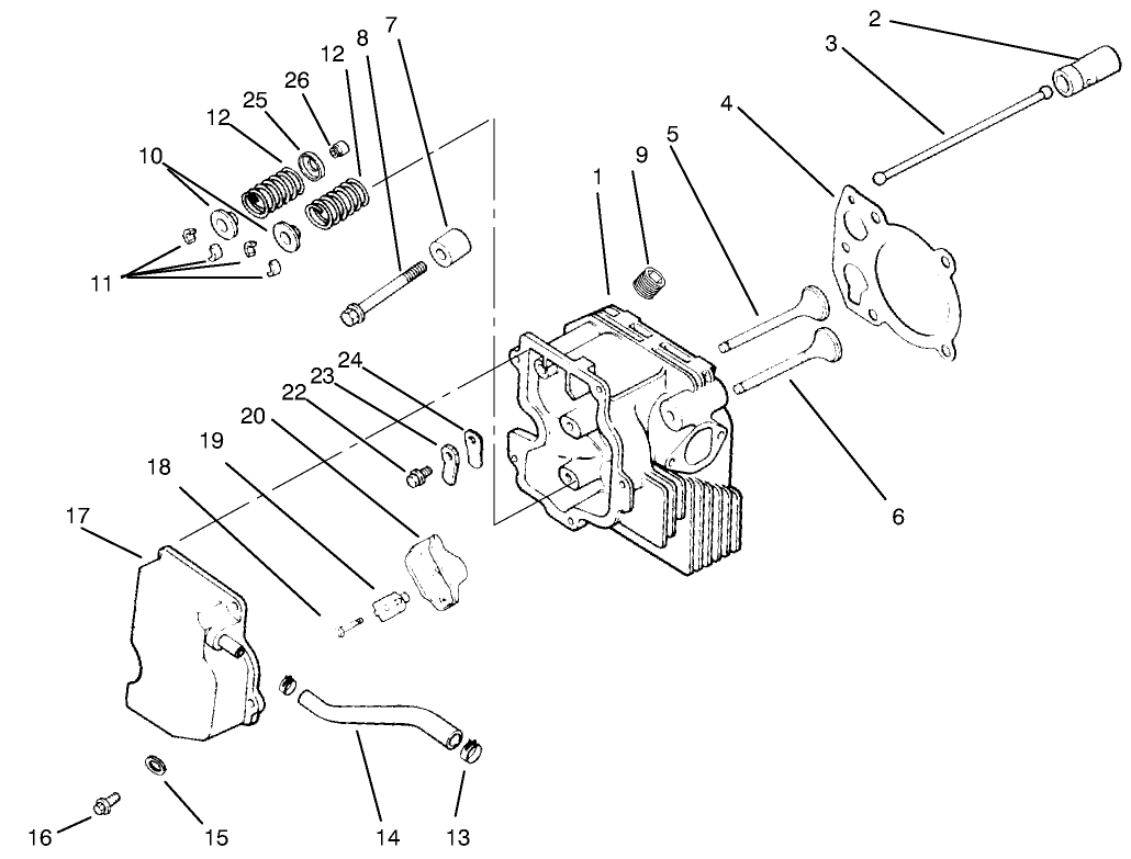 Cylinder Head/valve/breather