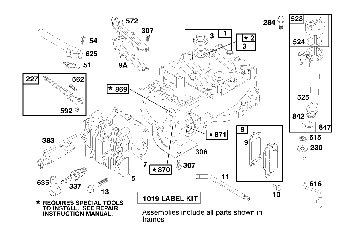 Engine Briggs & Stratton Model 12h802-0658-01