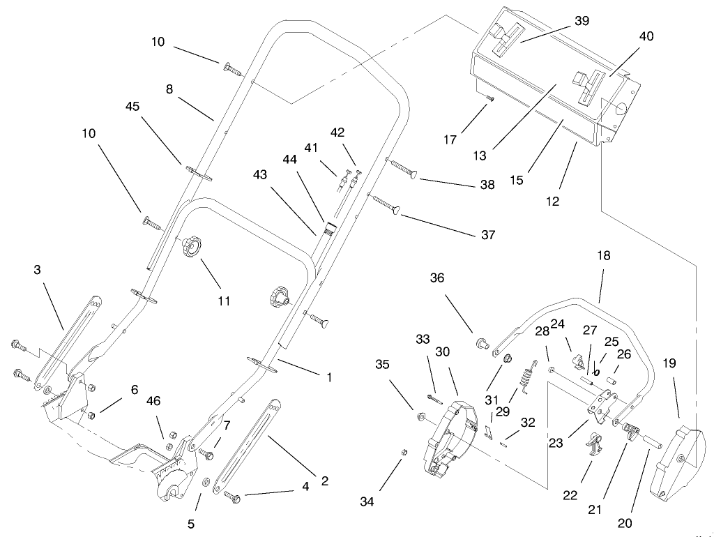 Handle Assembly (model No. 20482 Only)