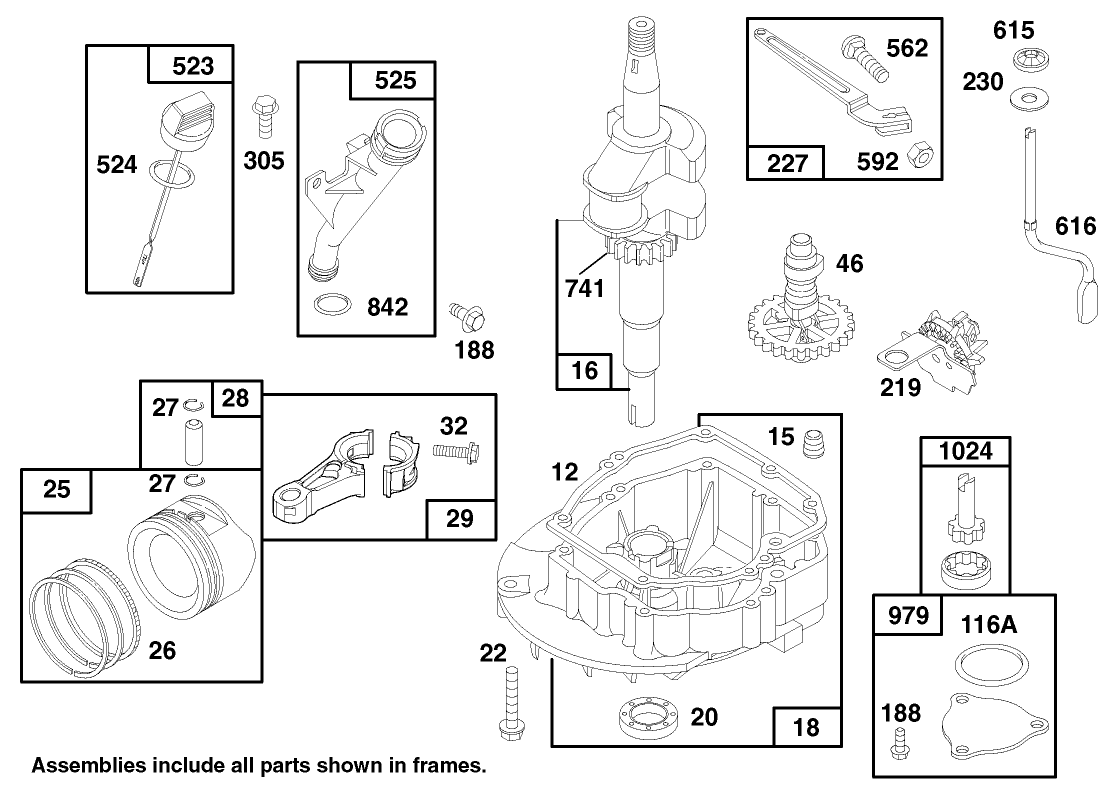 Engine Gts 150 (model No. 20482 Only)