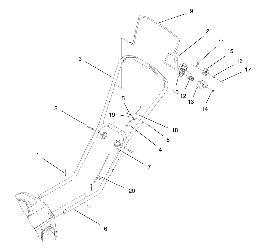 Handle And Controls Assembly