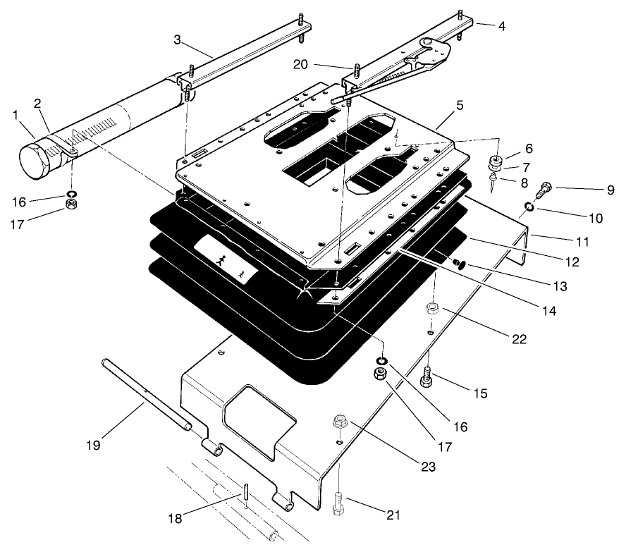 Seat Pivot And Bellows Assembly