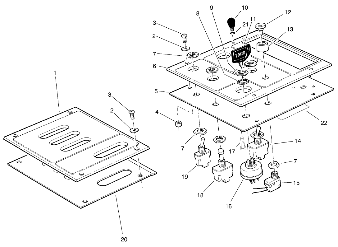 Lower Control Panel Assembly