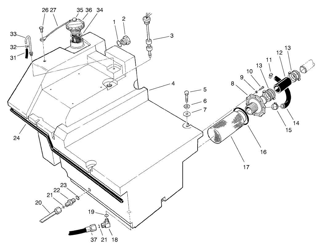 Hydraulic Tank Assembly