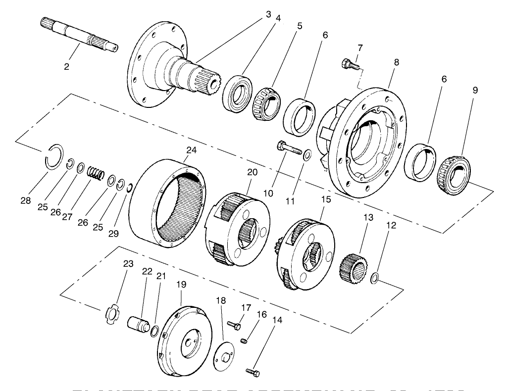 Planetary Gear Assembly No. 69-1730