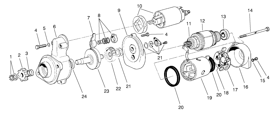 Starter Motor Assembly No. 70-5860