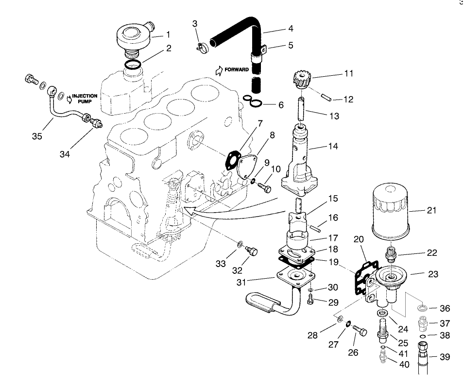 Oil Pump, Breather & Filter