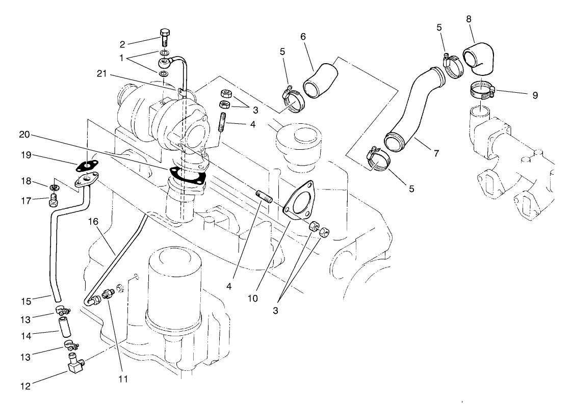 Turbocharger Oil Pipe Assembly