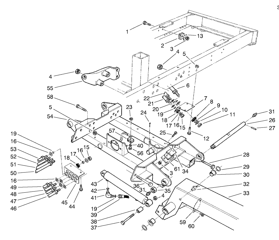 Wing Deck Lift Assembly