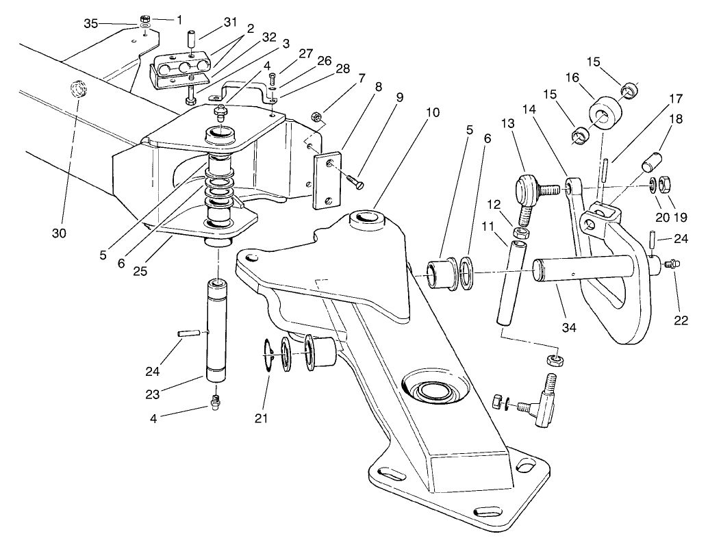 Wing Deck Lift Arm Assembly