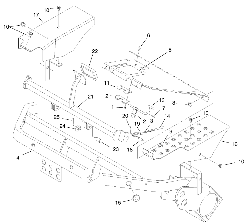 Frame & Brake Pedal Assembly