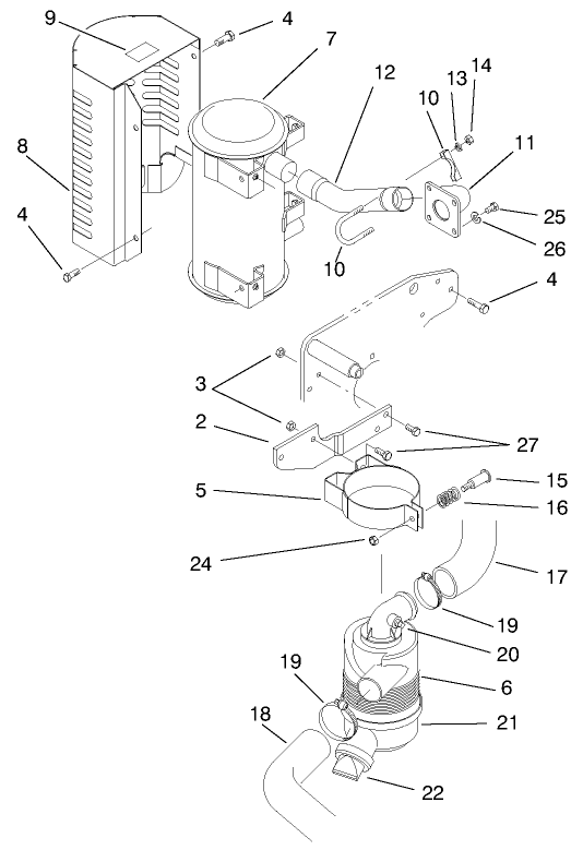 Muffler & Air Cleaner Assembly