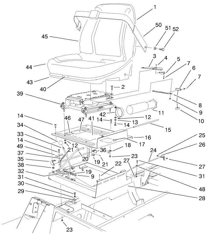 Seat & Throttle Assembly