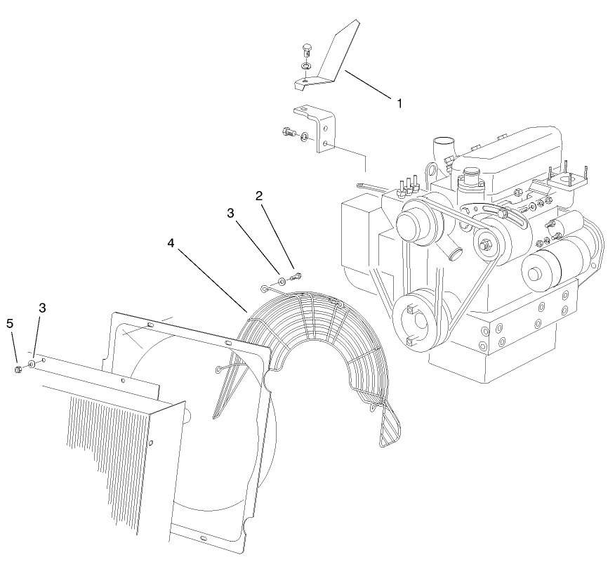 Fan Guard & Flywheel Shield Assembly (europe)
