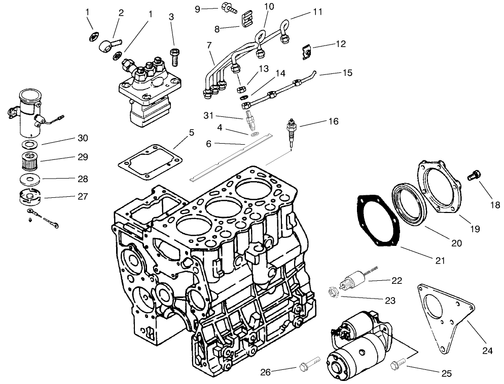 Fuel And Starter System Assembly