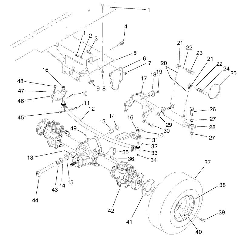 Rear Axle Installation Assembly