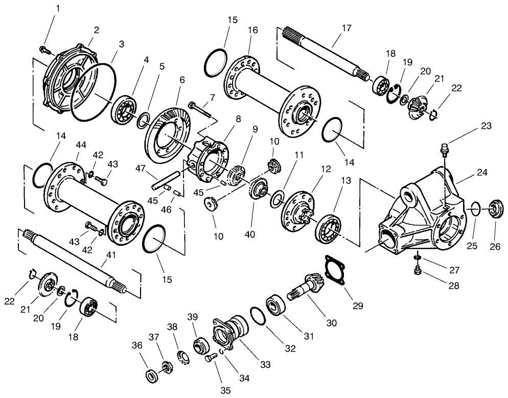 Rear Axle Assembly No. 68-6823