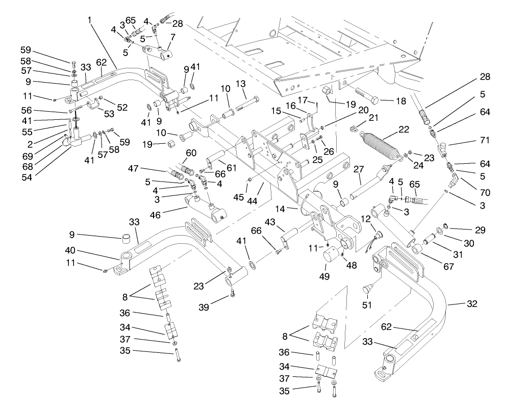 Front Lift Arms Assembly