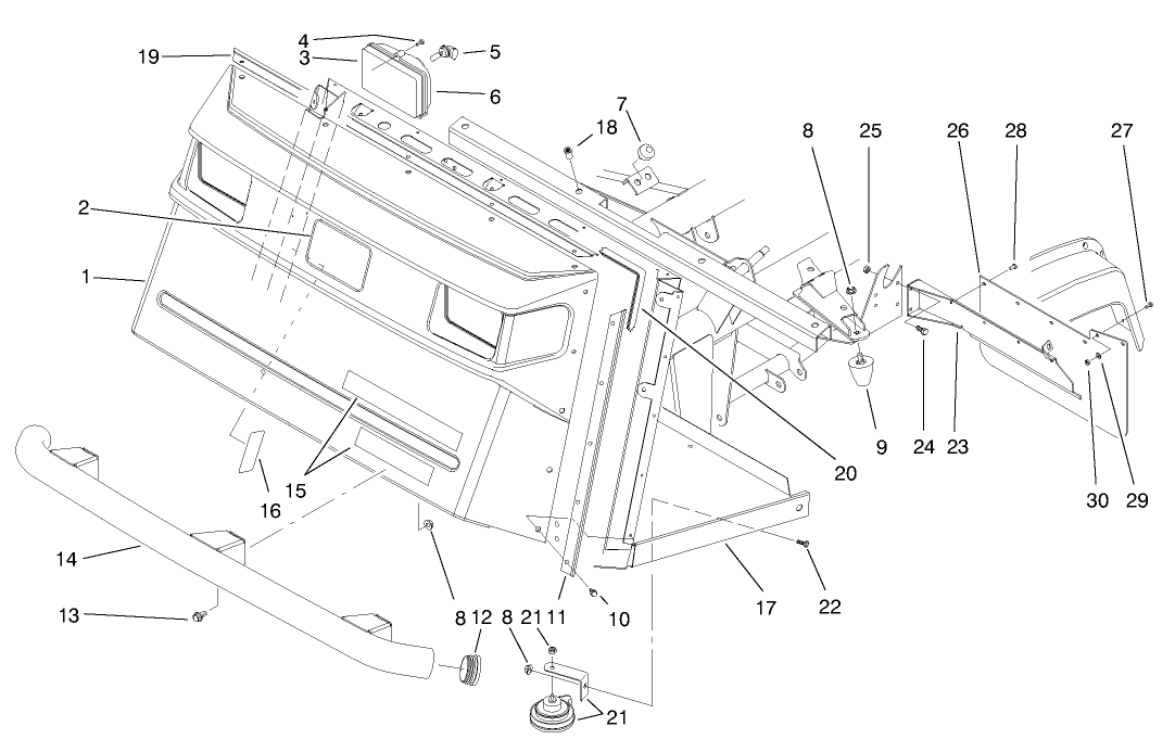 Front Bumper & Hood Assembly